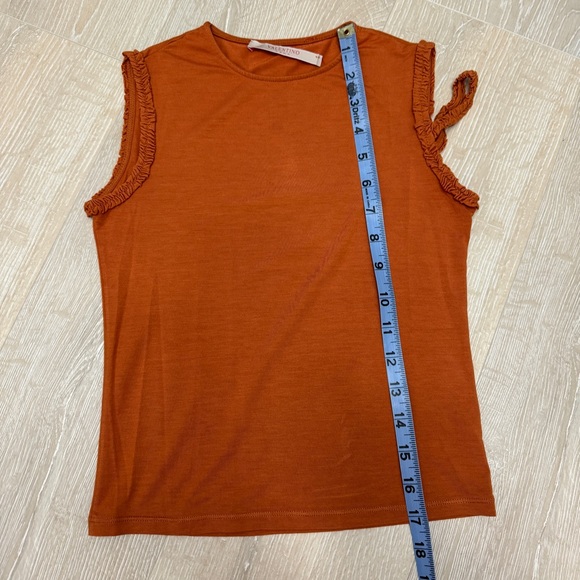 Valentino Roma Classic Orange Hue Tank Top Size XS - Picture 7 of 7